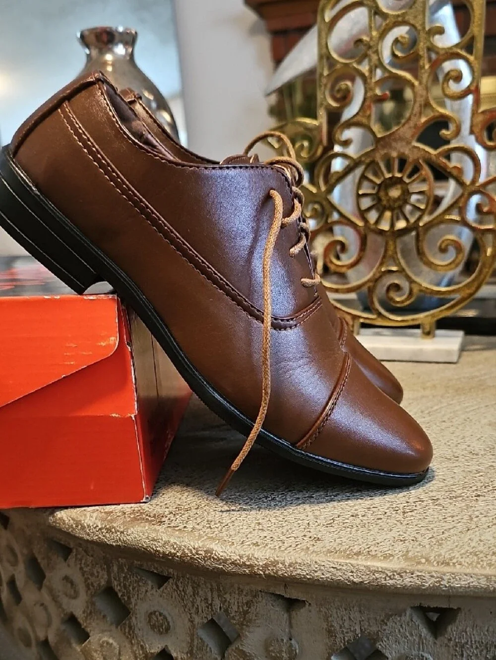 Deer Stags Dark Brown Slip-On Loafers